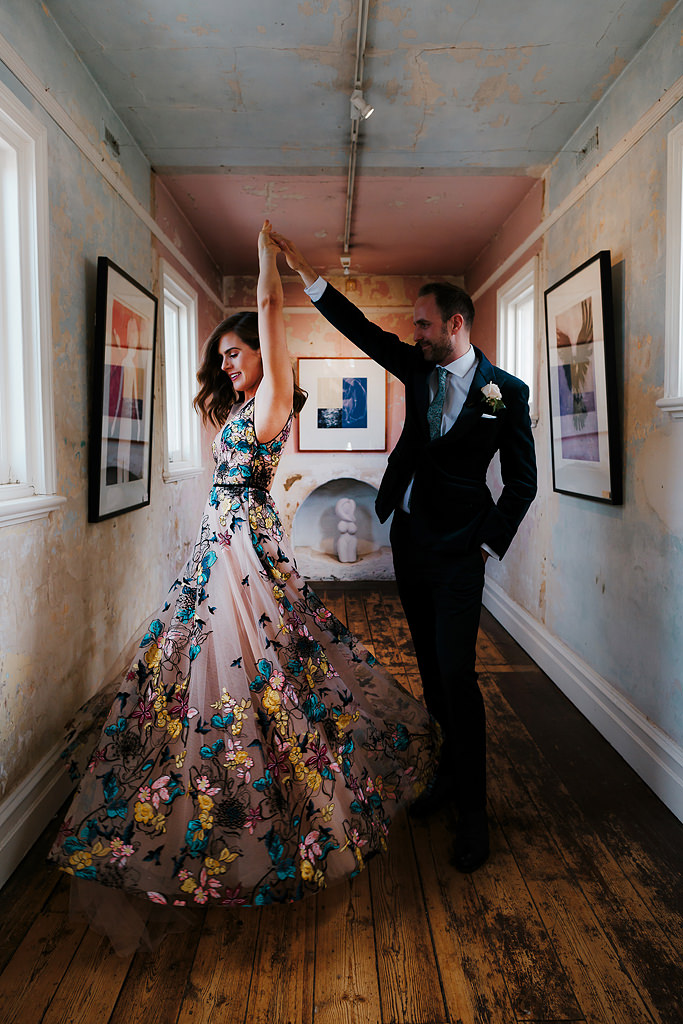 Suzanne Harward Songbird Gown Featured At Lauras Daylesford Wedding