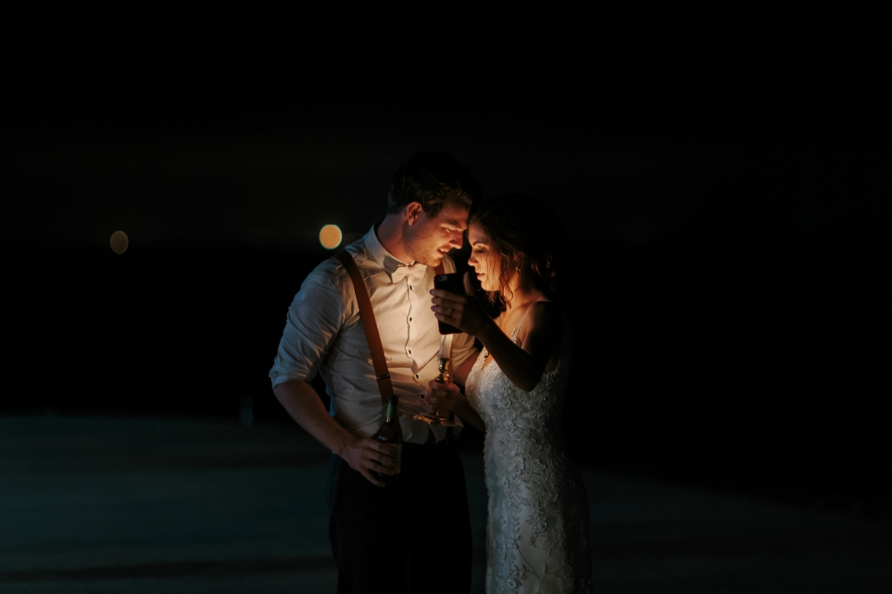 Candle wedding portrait
