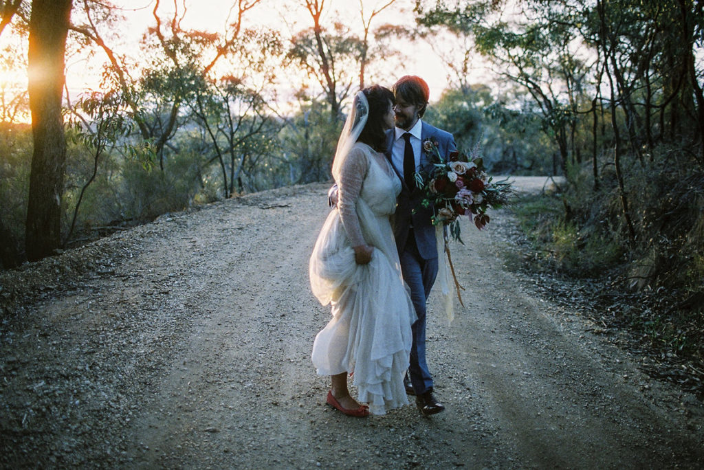 35mm film wedding photography cinestill