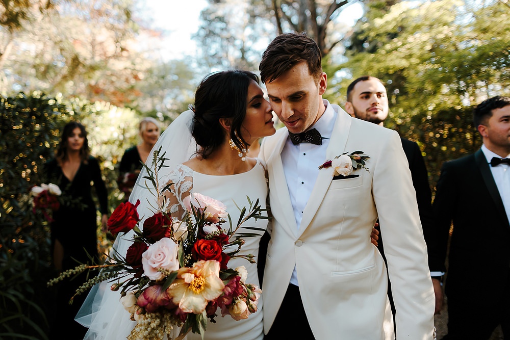 Photography of Zoe and Adam at their Blue Mountains wedding