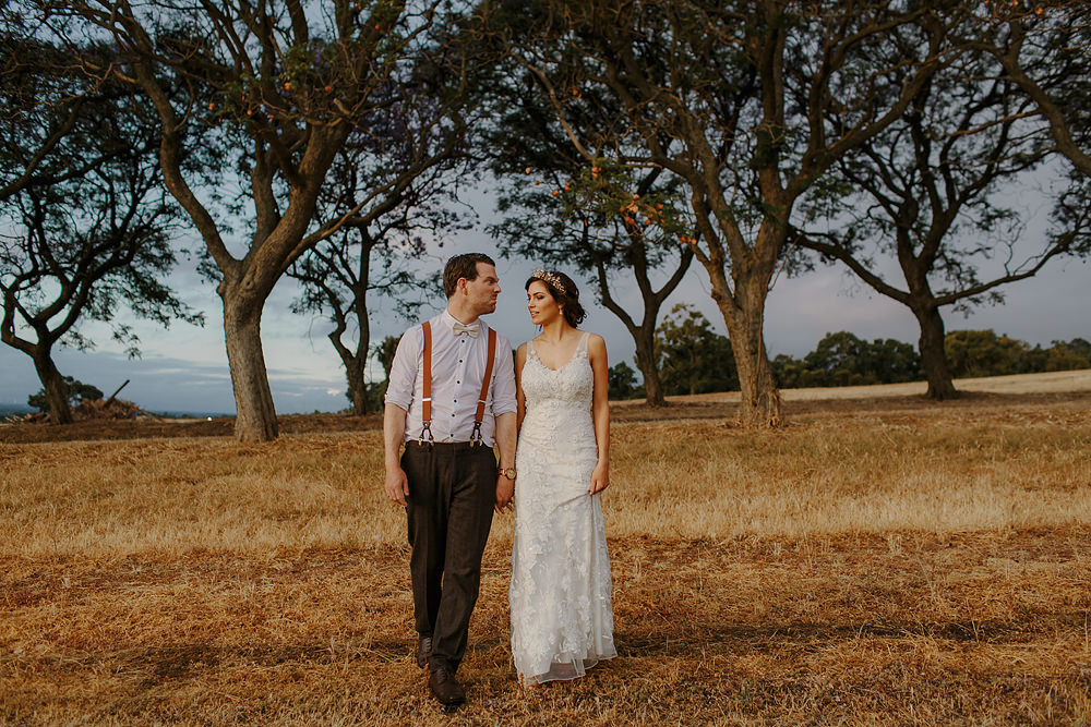 Quarry Farm trees wedding