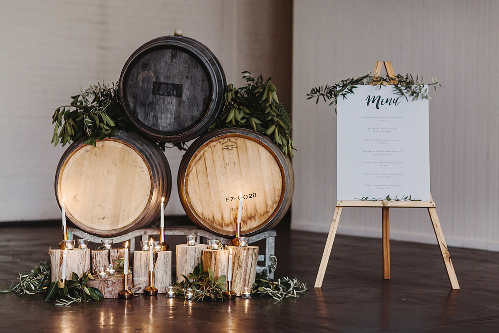 Gather and Tailor rustic wedding styling