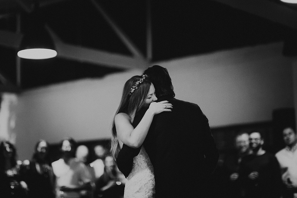 Gather and Tailor warehouse wedding first dance Melbourne