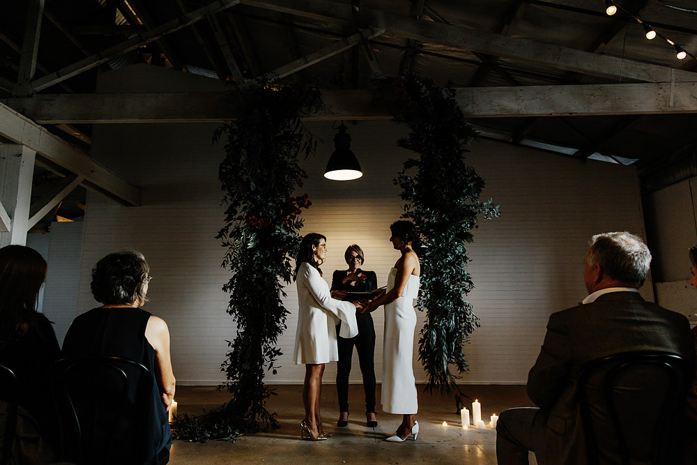 Gather and Tailor wedding ceremony
