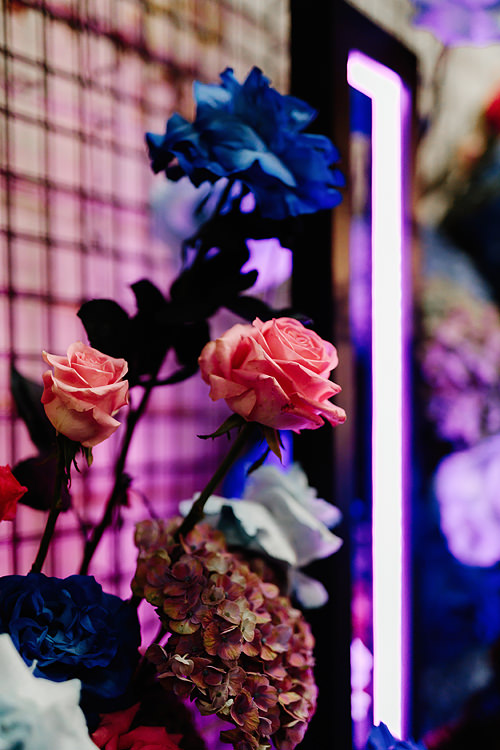 Melbourne wedding florist - neon wedding flowers