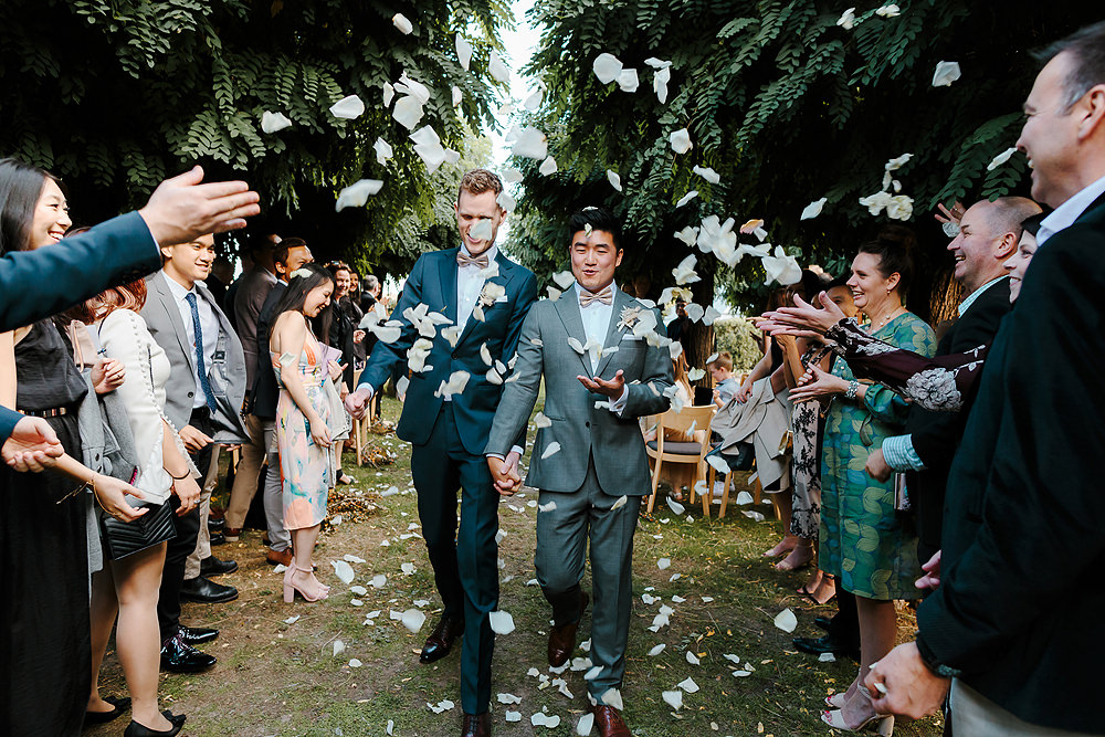 Yering Station Wedding Petal Toss