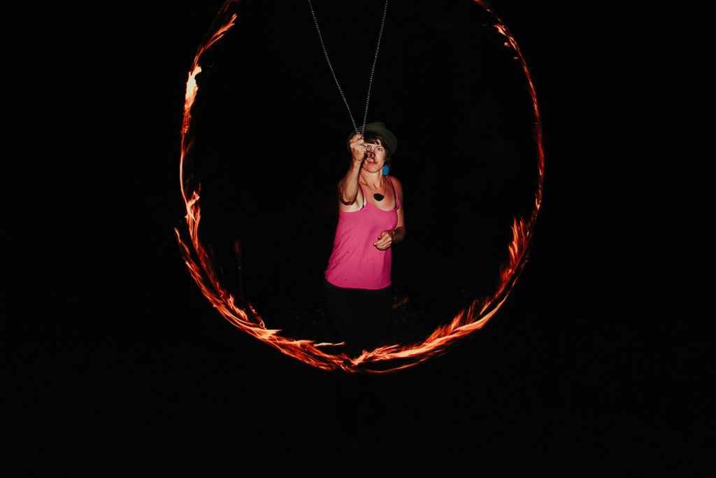 wedding fire twirl