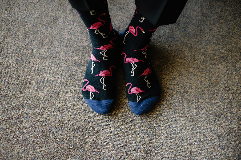 pink flamingo socks