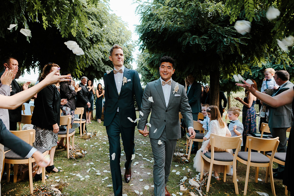 same sex wedding photographer in the Yarra Valley at Yering Station