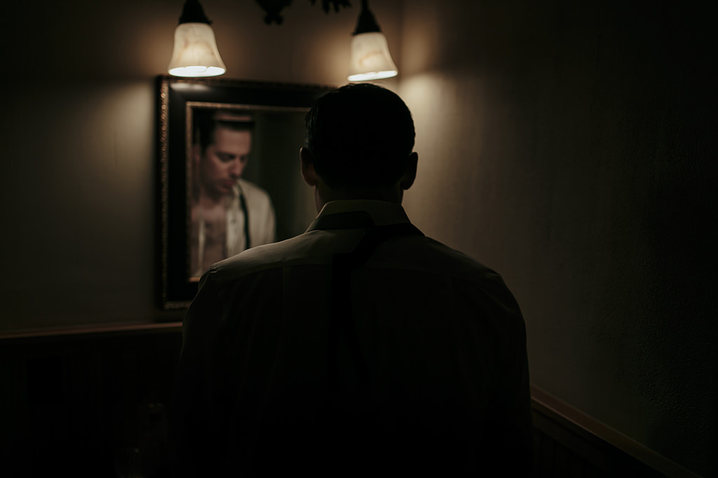 dark and moody wedding photos