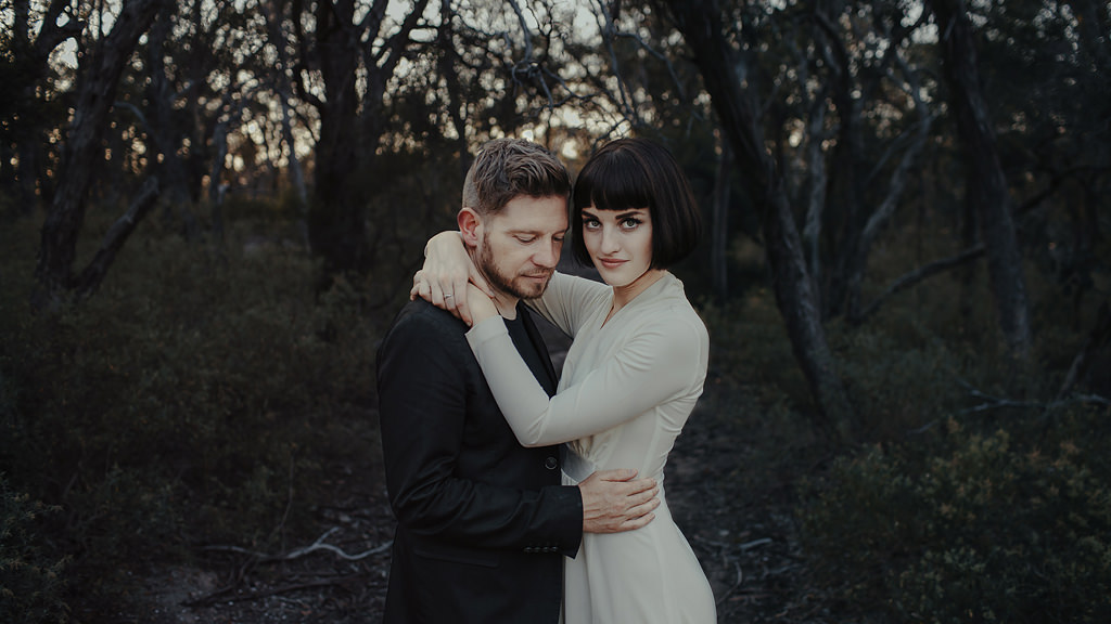dark and moody wedding photos
