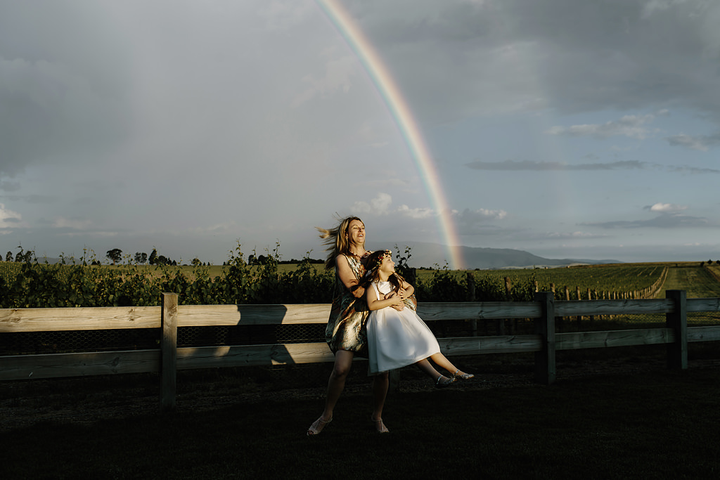 a photo of zonzo estate at sunset, one of the best yarra valley wedding venues
