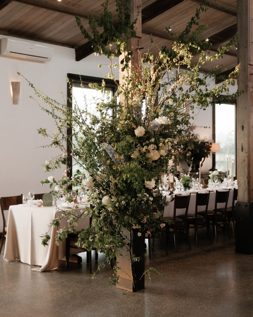 Floral arrangements by Wildflos, planned by Weddings of Desire