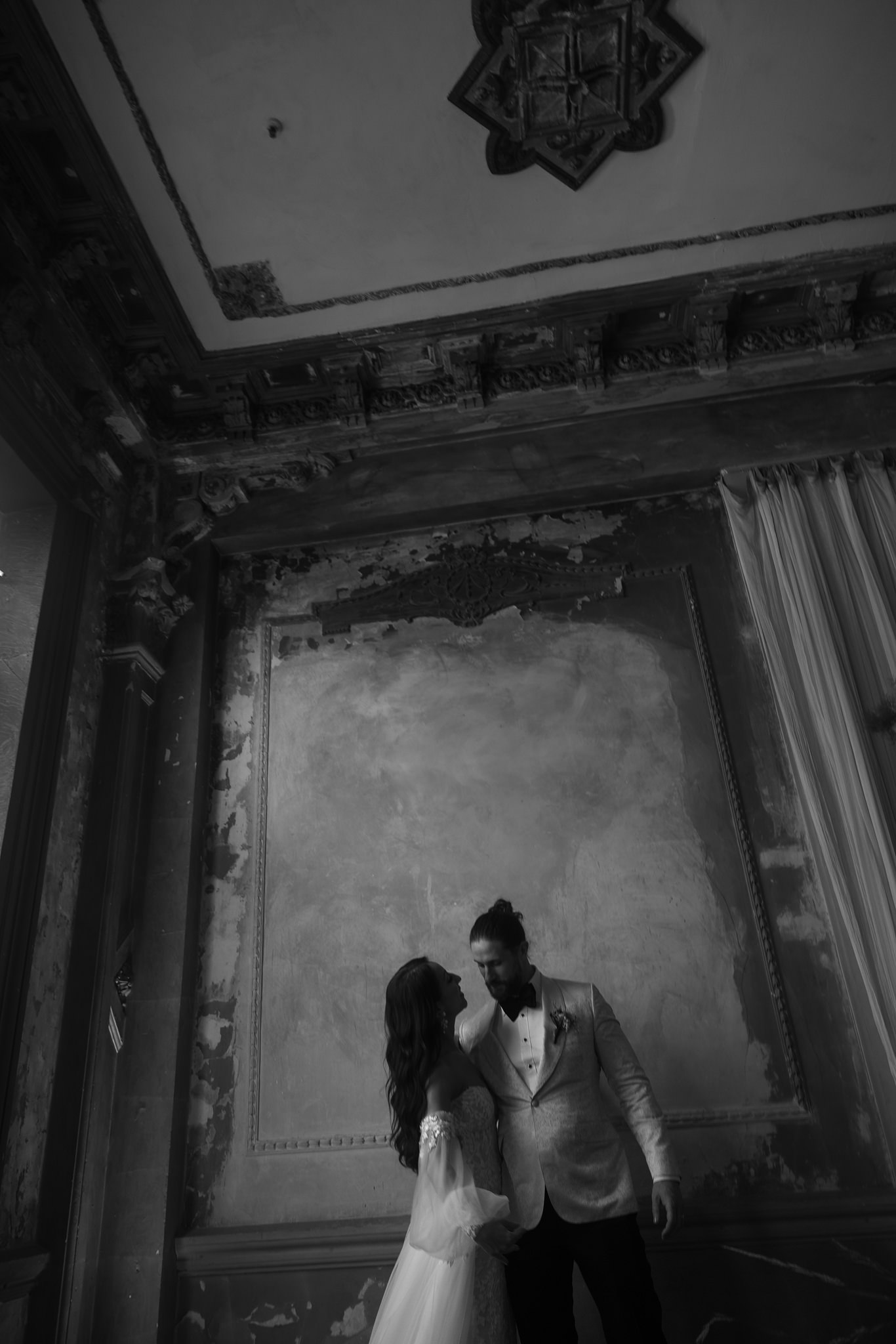 george ballroom wedding portraits