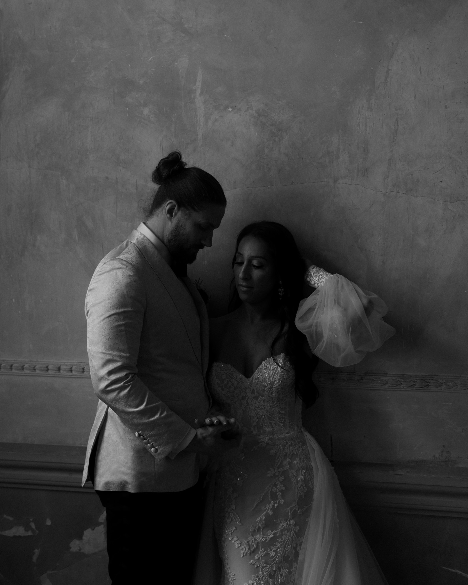 george ballroom wedding portraits
