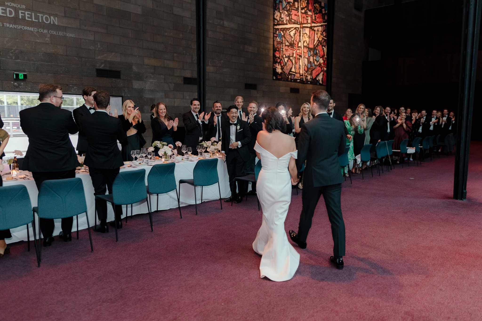 National Gallery of Victoria wedding great hall