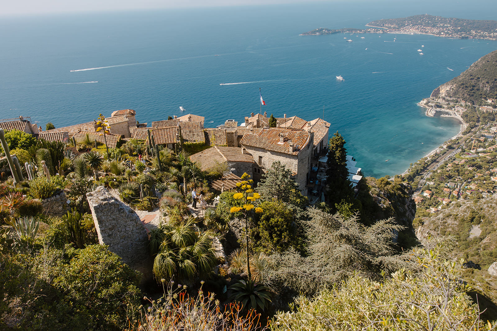 Eze France wedding elopement photos, Le Jardin Exotique