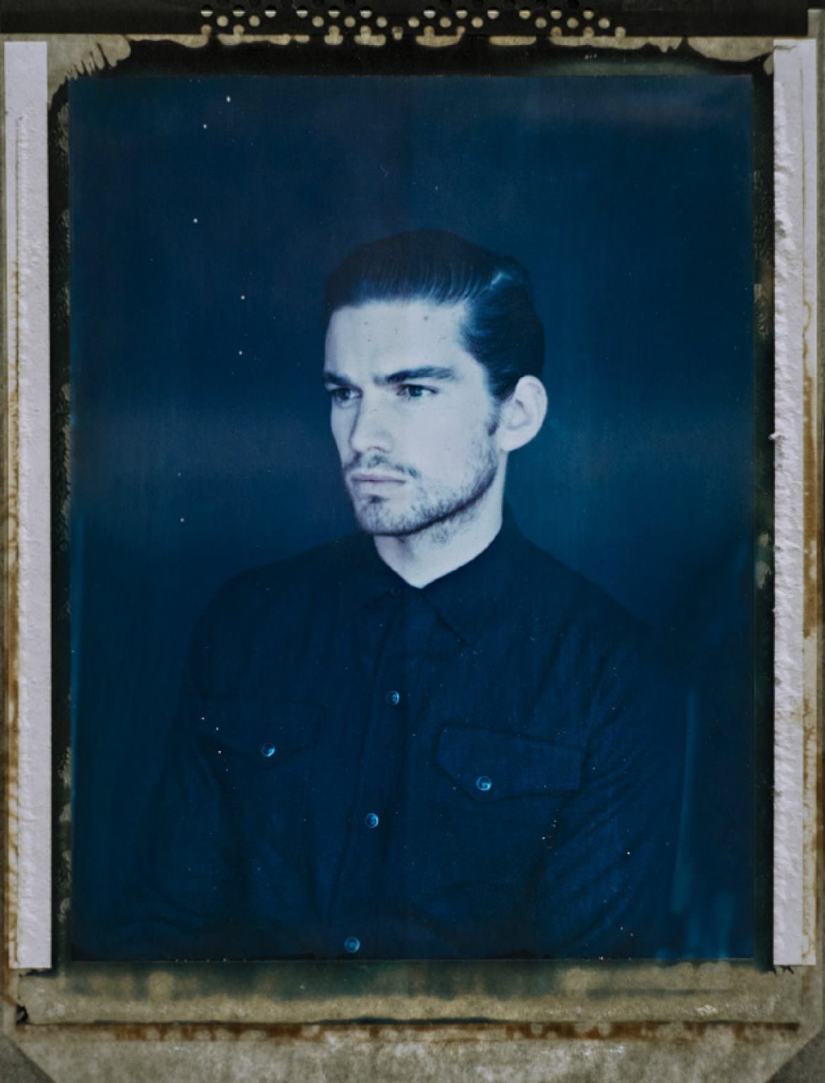 A Type 55 polaroid of Jackson Gallagher by Oli Sansom
