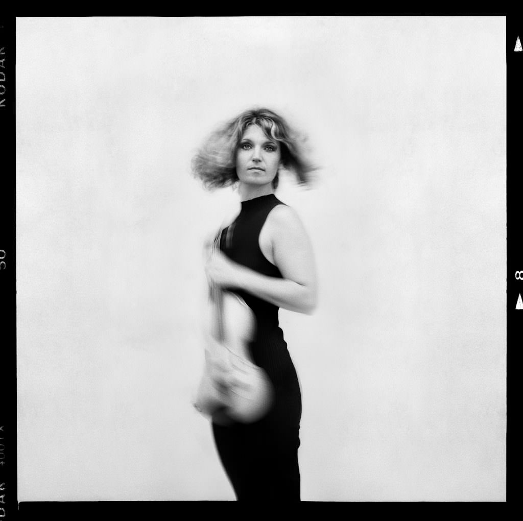 A black and white film photograph by Melbourne music photographer Oli Sansom